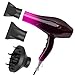 Jooayou Secador de Pelo, 3000W Secador Profesional para Mujer con Difusor, 3 Niveles de Calor y 2 Velocidades, Potente Flujo de Aire, Ideal para Uso en Casa y Salón