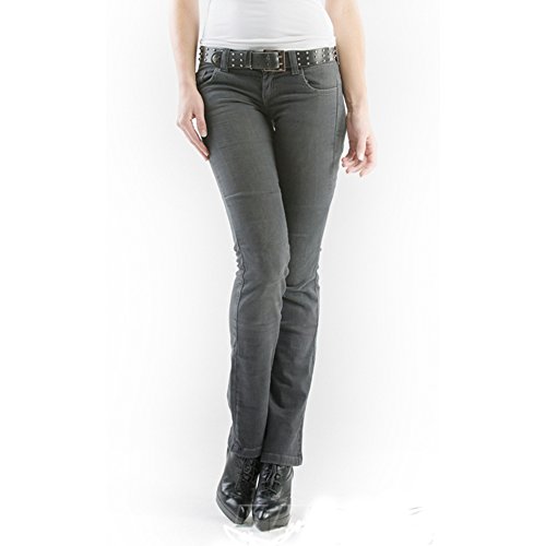 Jeans denim gris Motto Kira X Kevlar idéal pour vos trajets quotidiens