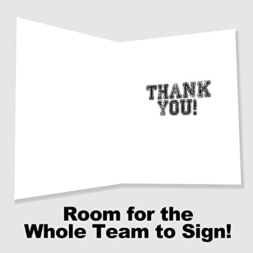 Play Strong Thanks Football Coach U Rock! 3-Pack (5X7) Greeting Thank You Cards Set Awesome For Football Players, Teams, Coaches, Family, Fans And Football Fanatics - Your Coaches Will Love 'Em! #TOP1