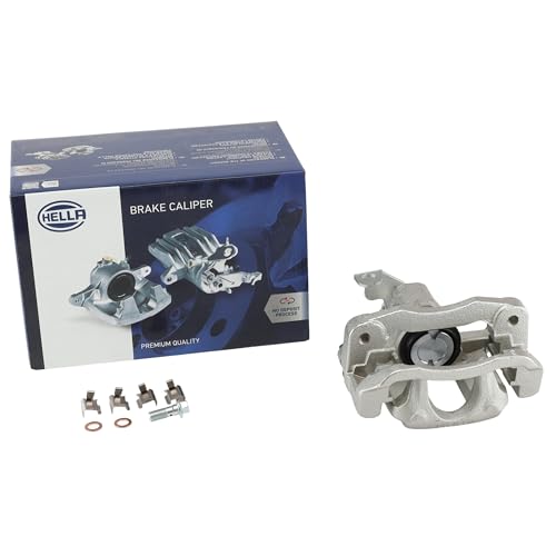 HELLA Brake Caliper With Bracket Included Compatible with Select 2008-2012 Chrysler & Dodge & Ram, Rear Left,Rear Right