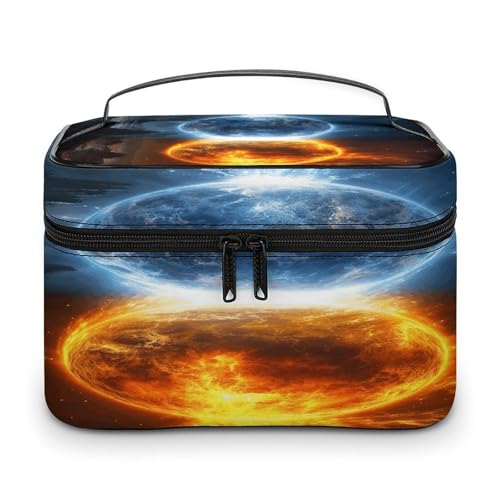 VstaDank Fire And Water Planets ���C�N�A�b�v�o�b�O �n���h���t�� �t�@�b�V���� �|�[�^�u�� �g���x�� �g�C���^���[�o�b�O �▭�ȑ�e�� �R�X���e�B�b�N�o�b�O �y�� �g���x���A�N�Z�T���[ ���[�o�b�O �����p