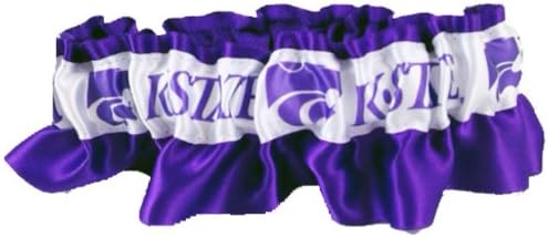 Kansas State Satin Garter - Purple