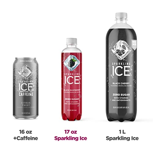 Sparkling Ice, Black Raspberry Sparkling Water, Zero Sugar Flavored Water, With Vitamins And Antioxidants, Low Calorie Beverage, 17 Fl Oz Bottles (Pack Of 12) #TOP3