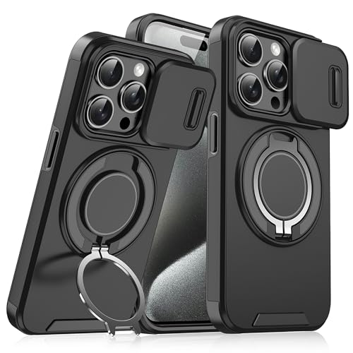 ZAZ for iPhone14Plus/15Plus�p�P�[�X �w�ʃP�[�X �����O�X�^���h �L�b�N�X�^���h �}�O�Z�[�t�Ή� �ԍڃz���_�[�Ή� �X���C�h�������Y�J�o�[ �����Y�ی� �J�����J�o�[ �c�u�� ���u�� �u���b�N arc-15pl-14pl-001