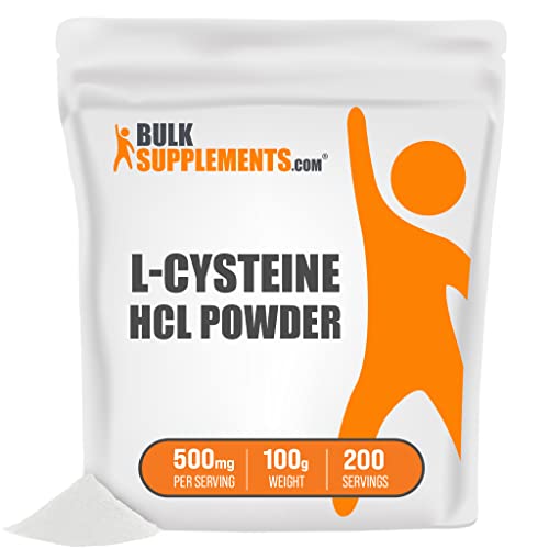 BulkSupplements.com L-Cysteine HCl Powder - Lung Support Supplement (100 Grams - 3.5 oz)