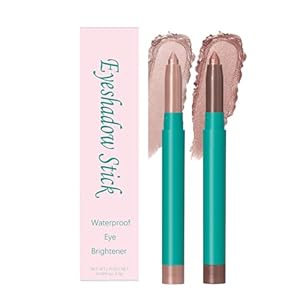 2 Pcs Eyeshadow Stick – Eye Brightener Stick – Waterproof Glitter Highlighter Makeup，Shimmer Creamy Long Lasting Eye Shadow Makeup (#11)