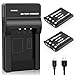 Venwo 2 Pack EN-EL10 Battery and USB Charger for Nikon Coolpix S60, S80, S200, S205, S210, S220, S230, S500, S510, S520, S570, S600, S700, S3000, S4000, S5100 Digital Cameras, MH-63 Charger