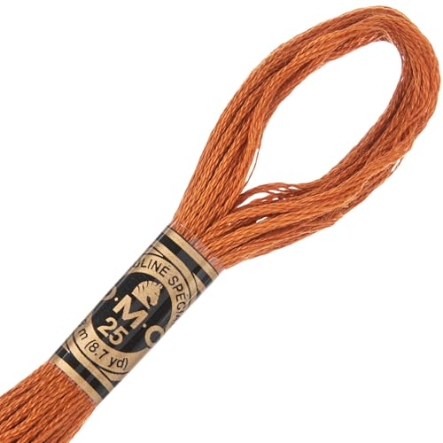 Image of Hobby Lobby DMC Cotton Embroidery Floss - 3826 Golden Brown, Set of 12
