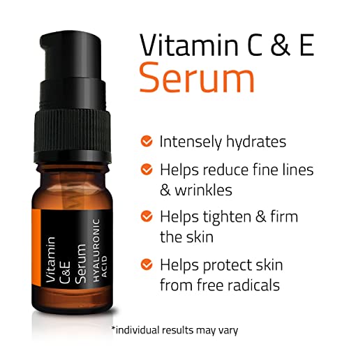 YEOUTH Vitamin C Serum for Face with Hyaluronic Acid, Anti Aging Serum for Wrinkles & Dark Spot, Facial Serum for Men & Face Serum for Women, Anti Aging Skin Care Products by YEOUTH