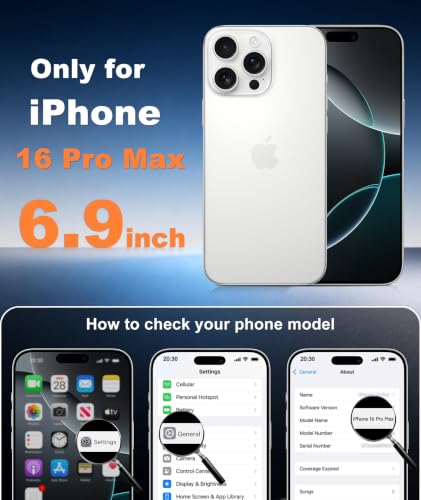 Image of FNTCASE for iPhone 16 Pro-Max Case: Translucent Gray Fit for MagSafe