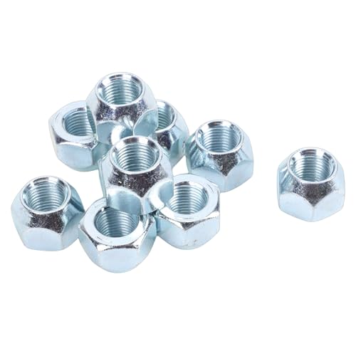 Yosoo Health Gear 10pcs 1/2-20in Trailer Lug Nuts Zinc Plated, Open End Wheel Lug Nuts for RV Truck Tire, Fits 1/2in Wheel Studs, Part Number 50-53911