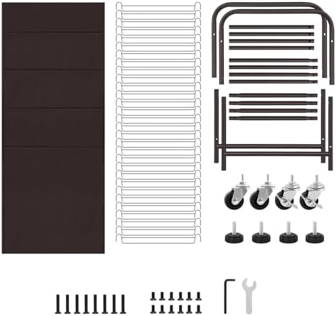 Rolling Pants Trolley Pants Hangers Pants Rack with 30 Hangers Closet Organizer for Jeans Trousers Skirts, Bronze