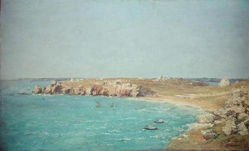 Lienzo artístico de Eugene Louis Boudin, pintura de paisaje marino 60x90cm
