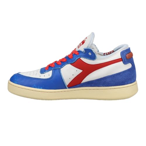 Diadora Mens Mi Basket Row Cut Philly 6 Lace Up Sneakers Shoes Casual - White3