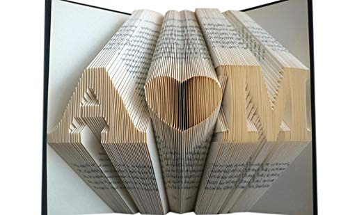 Boston Creative Company Llc I Love You Pattern - Folded Book Art - Wedding Day Gift - 1St Wedding Day -Gift For Him - Gift For Her - Wedding Present - Personalized Gift #TOP1