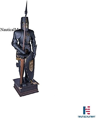 NauticalMart Black Knight Suit of Armour - Halloween Costume