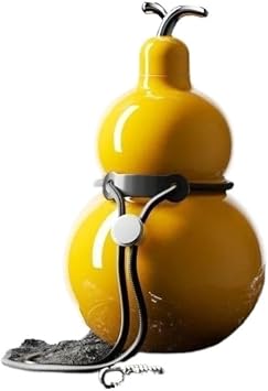 Sports Insulated Water Bottle - 316 Stainless Steel Large Capacity Portable Mug, Chinese Style Gift for Men & WomenLemon Yellow