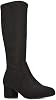 Women's Knee High Boots Ladies Low Mid Block Heel Stretch Faux Leather Heeled Long Shoes Size 3-8