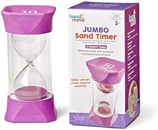 Learning Resources 93069 Jumbo Sand Timer (10-Minute), Purple
