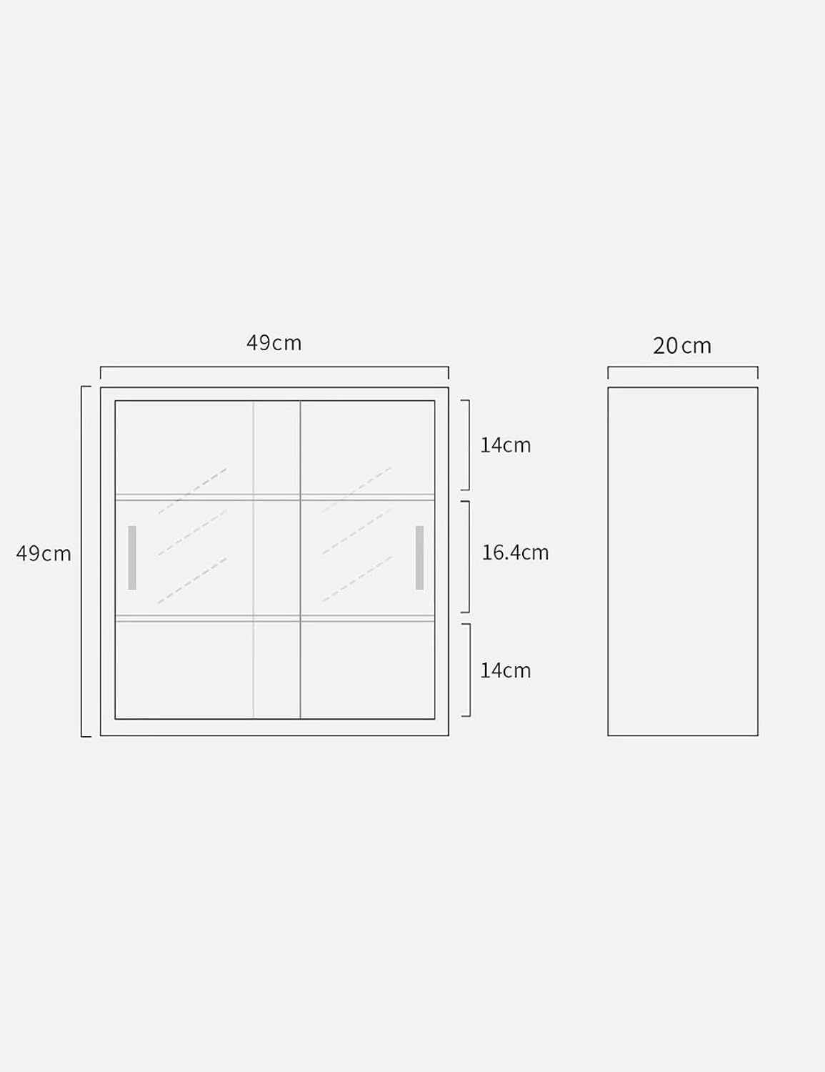 Wooden Display Cabinet,3 Tier Countertop Storage Case for Collectibles Figures,Wooden Kitchen Pantry with Sliding Glass Doors