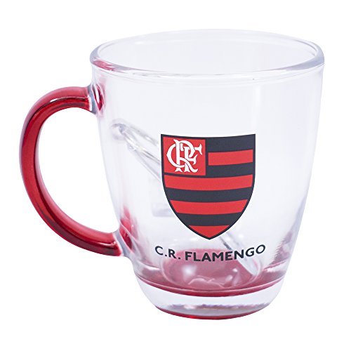 Jg Com Uma Caneca De Vidro E Um Abridor De Garrafas 370ml - Flamengo