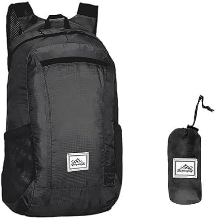 Honbuty Foldable Backpack Lightweight Travel Daypack, Waterproof Portable Folding Backpack with Storage Pouch, Spacious Hiking Backpack for Camping, Trekking, Shopping, Office, School, Gym & Outdoor-picture-26