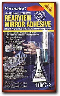 Permatex 03346 Rearview Mirror Adhesive - 6 Ml Bottle