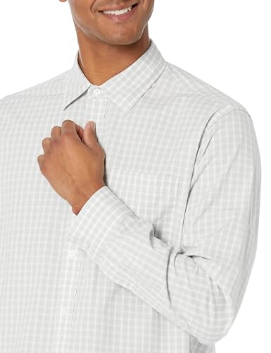 Image of Amazon Essentials Men's Regular-Fit Long-Sleeve Casual Poplin Shirt, Button Front, Business Casual, Collared