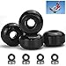 UCNOGIM 4 Stück Skateboardräder Schwarz Skateboard Wheel 52mm Skateboard Rollen Longboard Wheels Skateboard Räder Set Skateboard Ersatzradsatz mit 8 Kugellager 608 RS ABEC-9 für Skateboard, Longboard