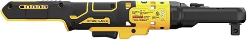 Miniatura 5 de DEWALT Trinquete inalámbrico MAX XR de 20 V, trinquete de cabeza sellada de 38 pulgadas y 12 pulgadas, solo herramienta desnuda (DCF510B)