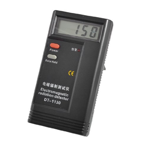 Detector electromagnético con pantalla LCD y carcasa negra