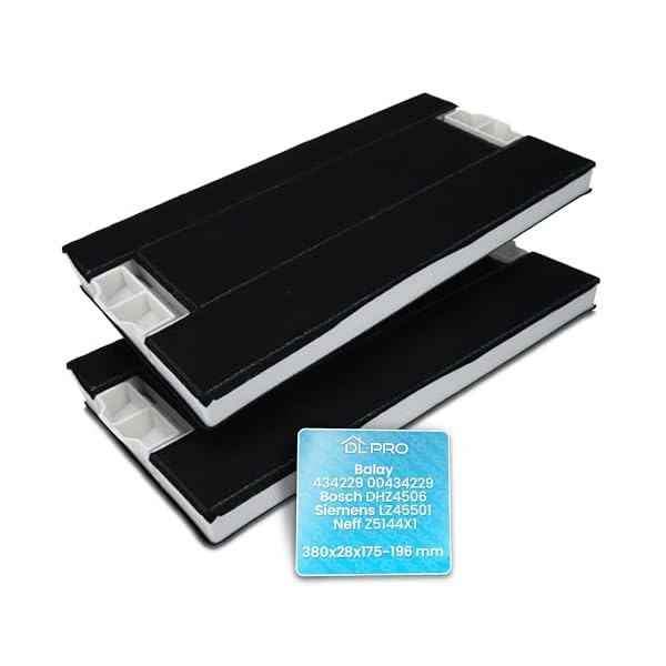 DL-pro 2x Kohlefilter Aktivkohlefilter für Balay 434229 00434229 Bosch DHZ4506 Siemens LZ45501 Neff Z5144X1 Filter für Dunstabzugshaube Dunstabzug Umlufthaube