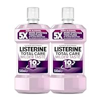 Listerine Total Care Milder Taste Mouthwash 500ml (Pack of 2)