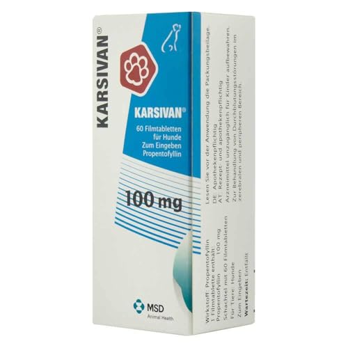 Karsivan 100 mg für Seniorhunde (60 Tabletten) mehr Vitalität und Lebensfreude im Alter