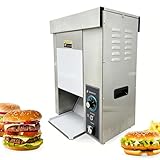 Tostadora Vertical Automática De Cadena De 2000 W Para Hamburguesas; Tostadora Eléctrica Con Control De Temperatura (50-300 °C),Grosor Ajustable; Ideal Para Restaurantes Comida Rápida