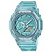 Produktbild Casio Unisex Quartz Armbanduhr, 42.80mm GehäusegröÃe mit blau analog Zifferblatt und blau Plastic/Resin Bracelet Armband GMA-S2100SK-2AER