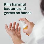 ATTITUDE Hand Sanitizer Spray for Adults and Kids, Made in Canada, EWG Verified, Kills Bacteria and Germs, Vegan, Orange Leaves, 100 mL (Spray Bottle)