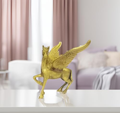 Estatuilla de Pegaso en latón - figura mitológica decorativa