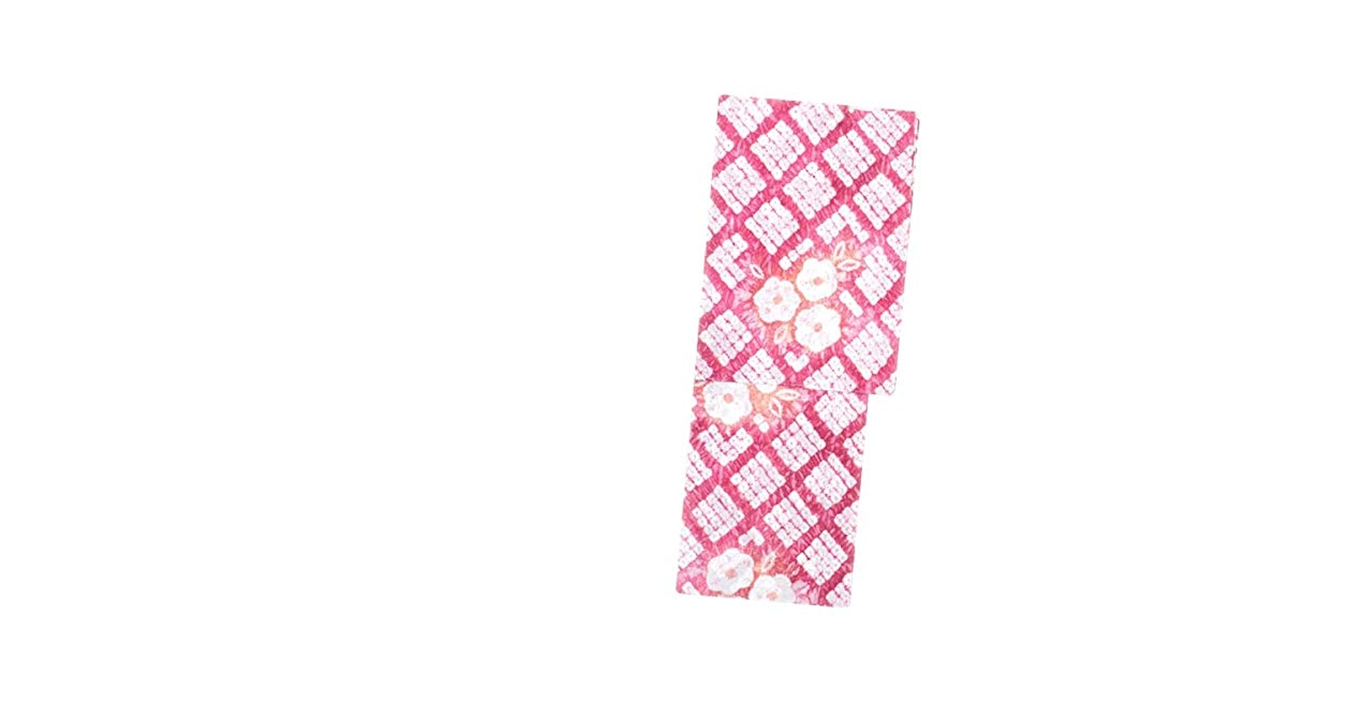 【美品】総絞りの赤ピンク紫花柄浴衣（夏の着物にも） 美品】総絞りの赤ピンク紫花柄浴衣（夏の着物にも） 楽天