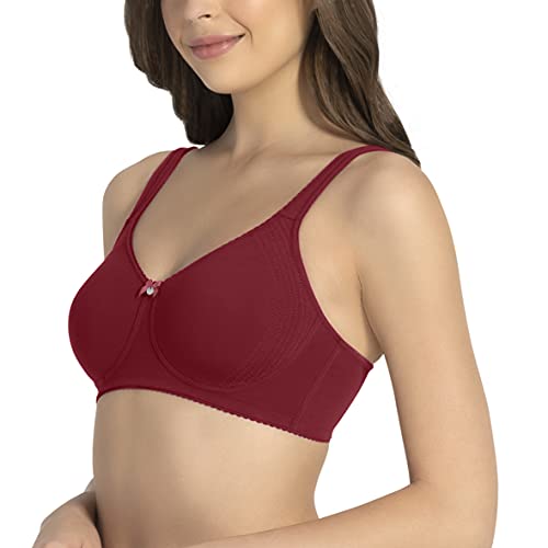 Image of Amante Purple Women Solid Non Padded Wirefree Super Support Bra