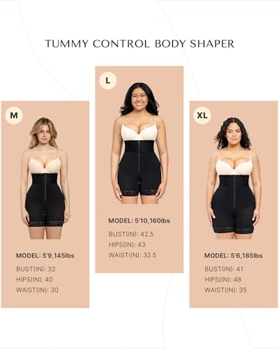 Image of SHAPELLX Shapewear for Women Tummy Control Thigh Slimming Body Shaper Shorts High Waisted Butt Lifting Shapewear Panties