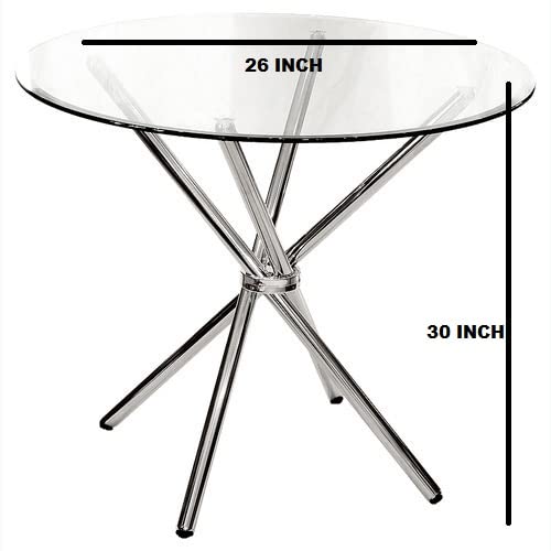SALON CHAIR Stainless Steel Modular Furniture Folding Table Cross Table Frame for Home Study, Dining, Restaurant or for More Purposes Heavy Duty Steel Frame only (No Glass Include) Pack of 2pc 1