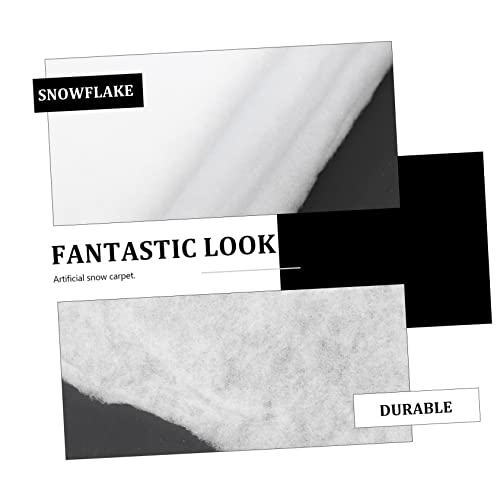 Didiseaon 1 Unidade Algodão De Neve Artificial Tapete Branco De Neve De Natal Tapete De Neve Artific