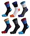 Men's Cotton 5 Finger Toe Socks Athletic Wicking Grip Crew Quarter Colored 5 Pack Size 9-12