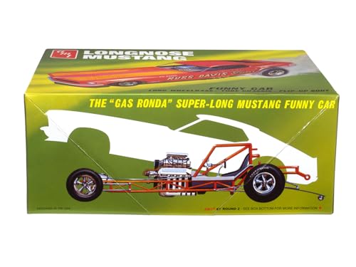 Kit modelo 1:25 Ford Mustang Long Nose Funny Car miniatura 3
