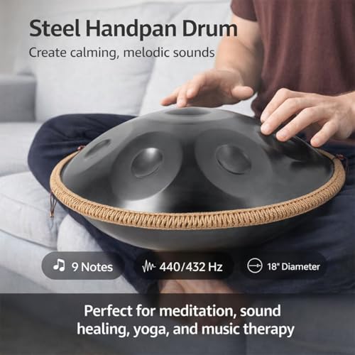 Handpan Instrument 22 Inch D Minor 10 Notas 440Hz Gold miniatura 2