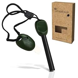 1 kit de iniciación de fuego, pedernal y acero, he...: Embalaje: 1 kit de iniciación de fuego, un dispositivo perfecto para cualquier aventura al aire libre. Ideal para fogatas, chimeneas, barbacoas, bushcraft, camping o como accesorio de emergencia al aire libre. Alta calidad: hecho de aleación de magne...