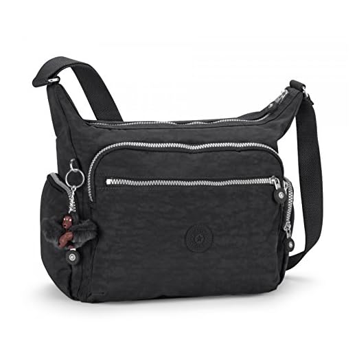 Kipling GABBIE, Borsa a spalla donna, Nero (Black), 35.5x30x18.5 cm (L x A x P)