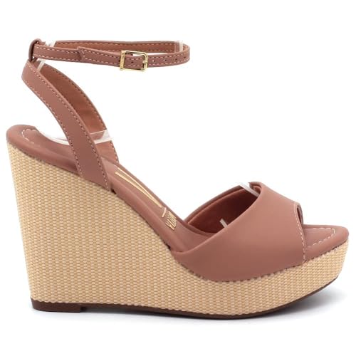 Sandália Vizzano Pelica Anabela Tramado Feminina 62832109