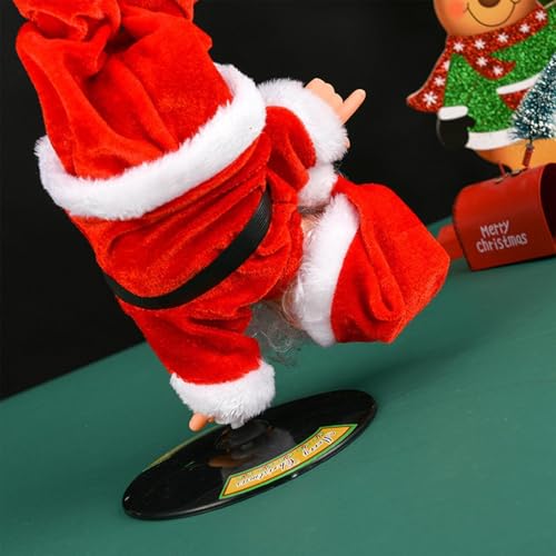 Statue de Père Noël dansant pour égayer une décoration de Noël terne - 6